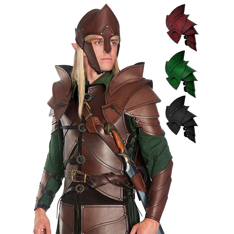Viking Amazon Shoulder Armor Leather Armor Medieval Renaissance Cosplay Armor