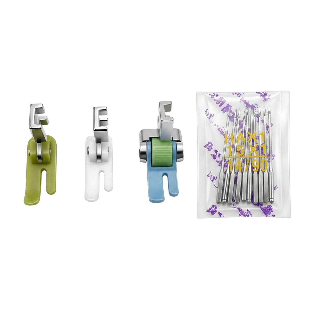 4 Pieces Roller Presser Foot with Compatible Accessory Universal