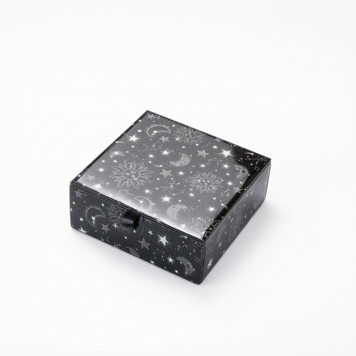 Glass Lid Jewelry Box Celestial Jewelry Box with Lid Elegant for Dresser, Bedroom
