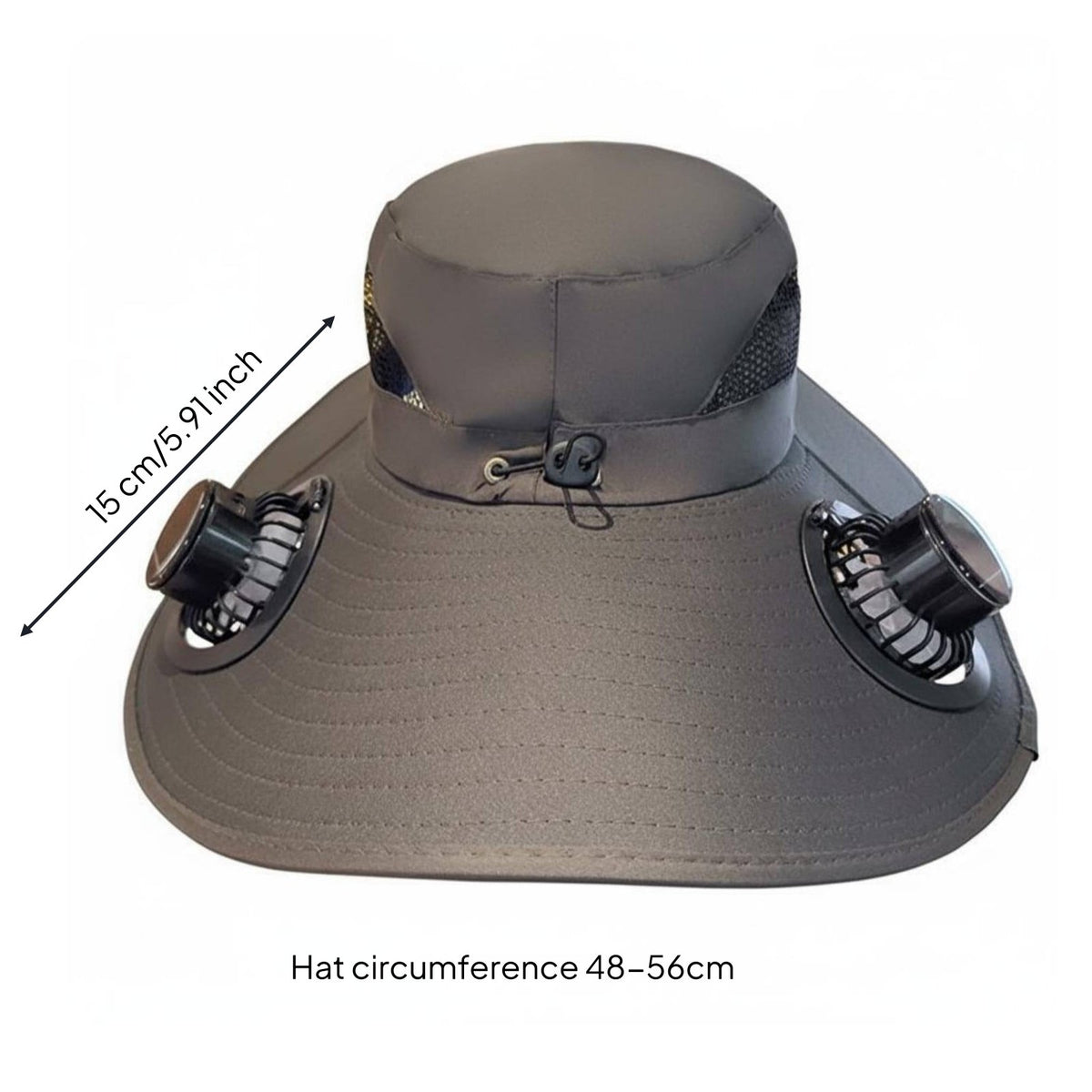 Protection Solar Fan Hat Breathable Solar Powered Fan Hat Adjustable Fit USB Powered Sun Cap Ultralight for Gardening