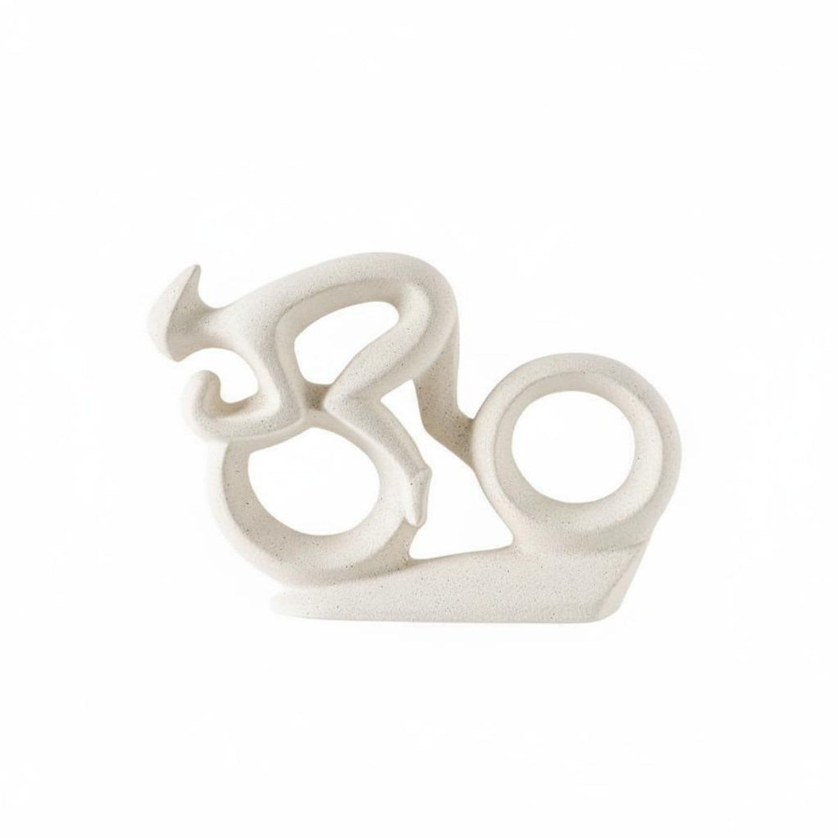 Nordic Design Cyclist Ornament High-Temperature Fired Ceramic Cyclist Statue