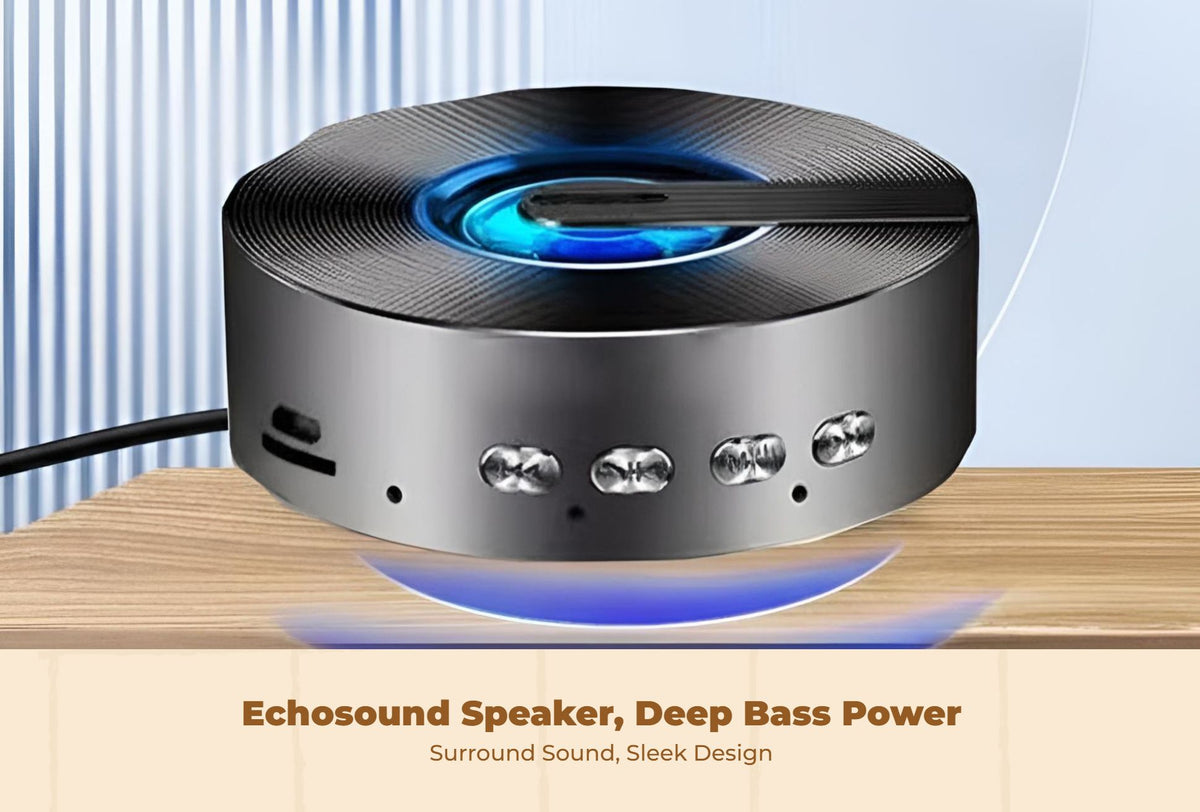 EchoSphere Mini Speaker, Stereo Bass Sound, Home & Travel