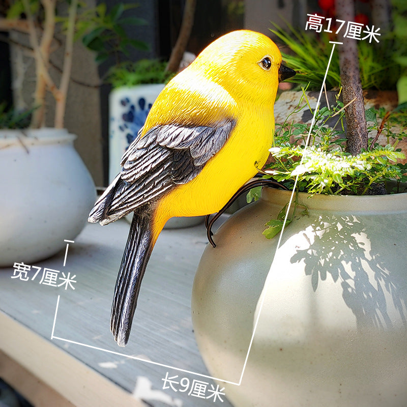 Yellow / Hanging Bird