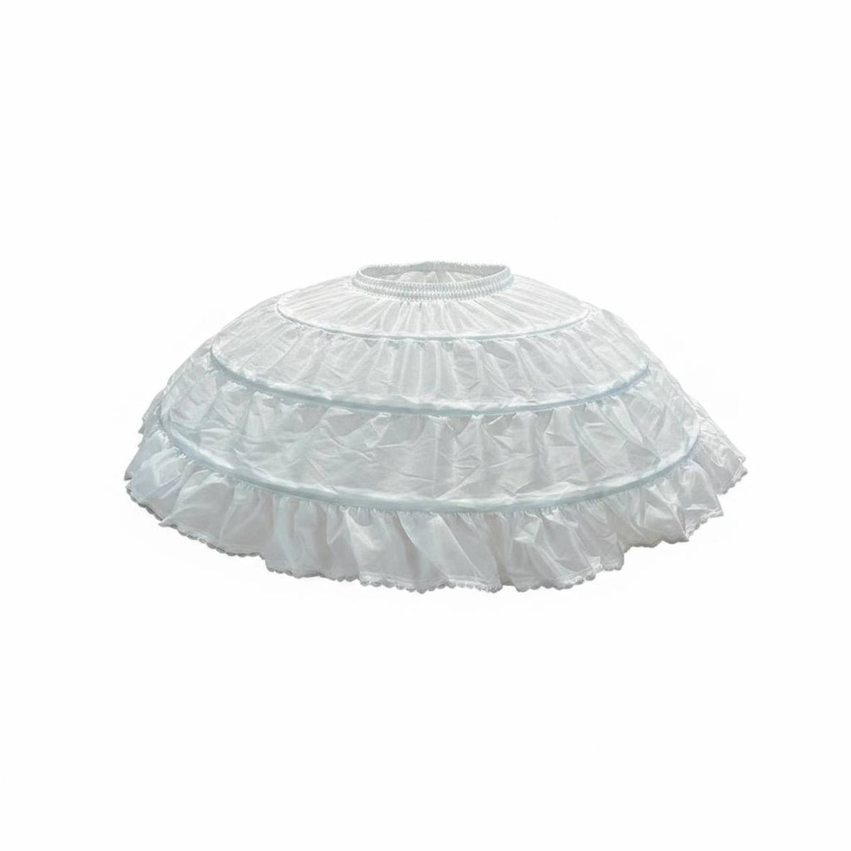 Hoop Petticoat Three Hoop Hooped Underskirt Ruffled Hem for Weddings