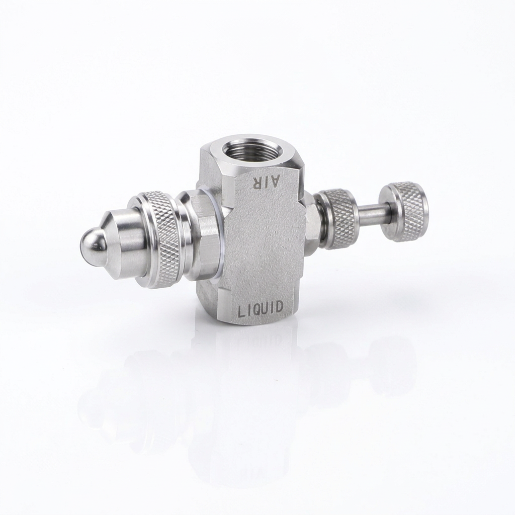 Adjustable Stainless Steel Spray Nozzle, Siphon Feed Spray Nozzle Automotive, Two Fluid Nozzle for Coating, Low Pressure Spra