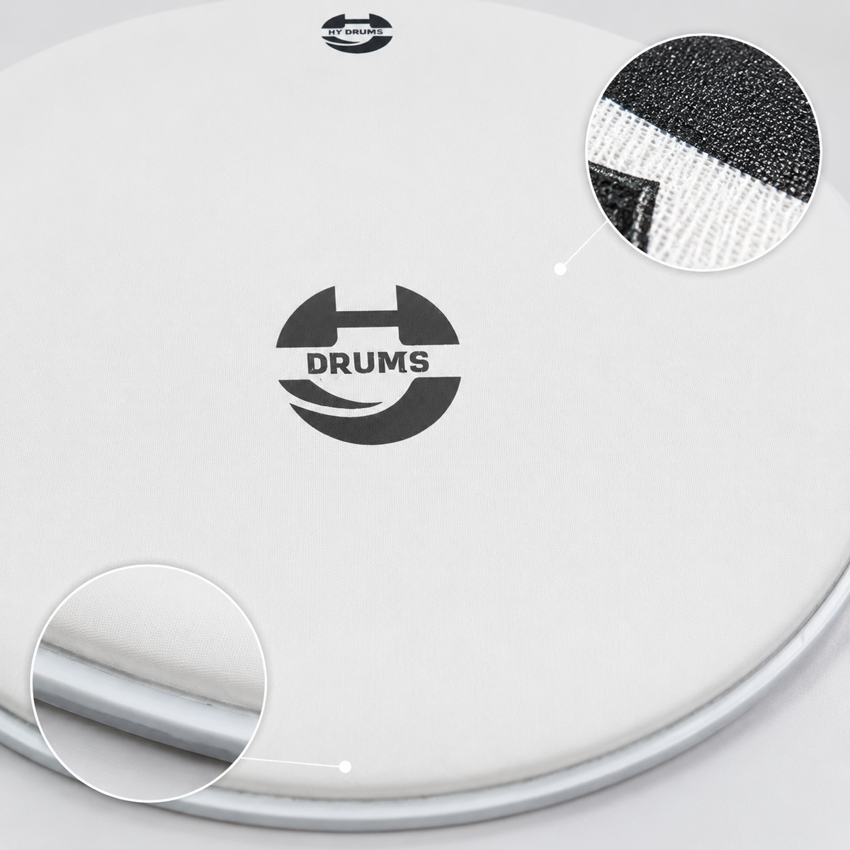 HY DRUMS Snare Drum Head Frosted Sandblasted Skin for 13-inch and 14-inch Snare Drums