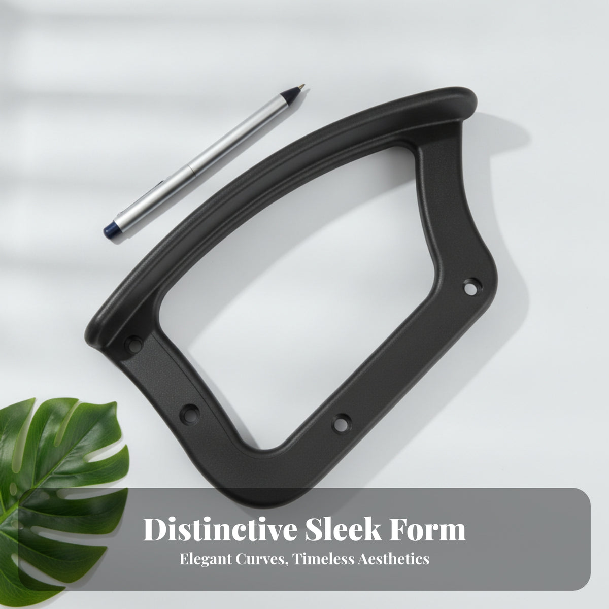 Open-Frame Office Chair Armrest Mounting Holes Plastic Chair Armrest Curved Work Furniture 41 X 23 Cm