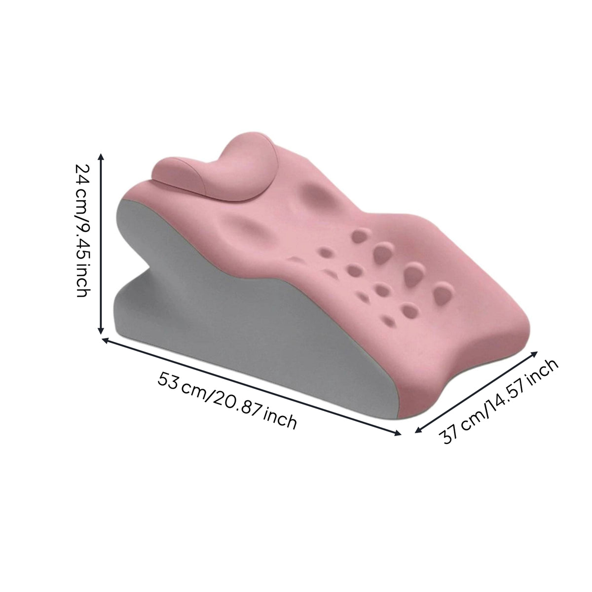 Prone Pillow Body-Contouring Orthopedic Wedge Pillow Contoured Multi-Position for Side Sleepers, Lounging, Bed