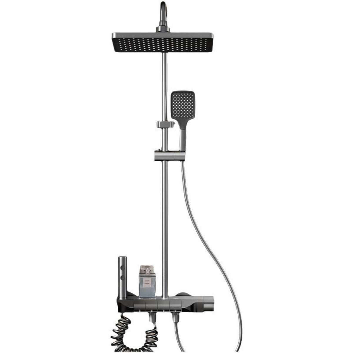 Brass thermostatic rainfall shower