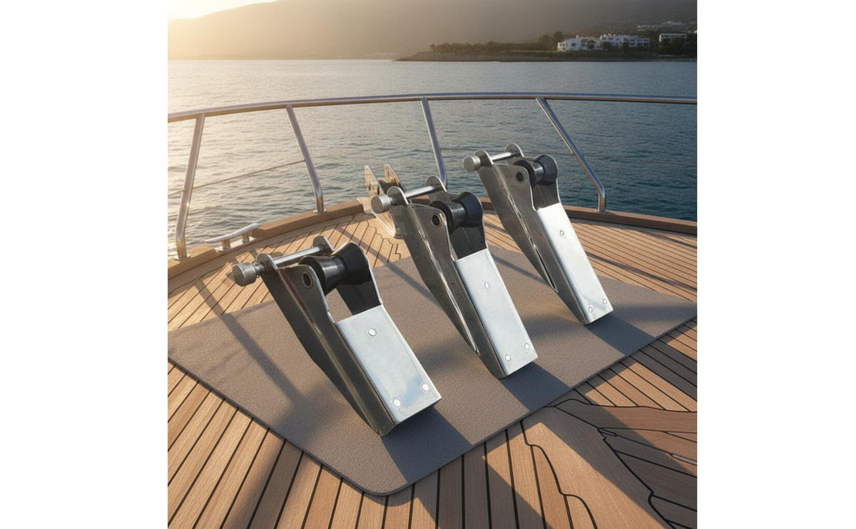 Heavy Duty Stainless Steel Anchor Bracket Mirror Polished Anchor Roller Bow Roller for Boat Owners, Fishermen, Yacht, Sailboat