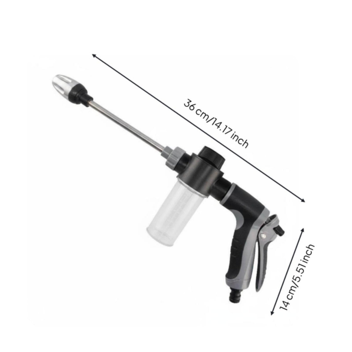 Car Wash Sprayer Leak Proof High Pressure Hose Nozzle Ergonomic Grip Handle