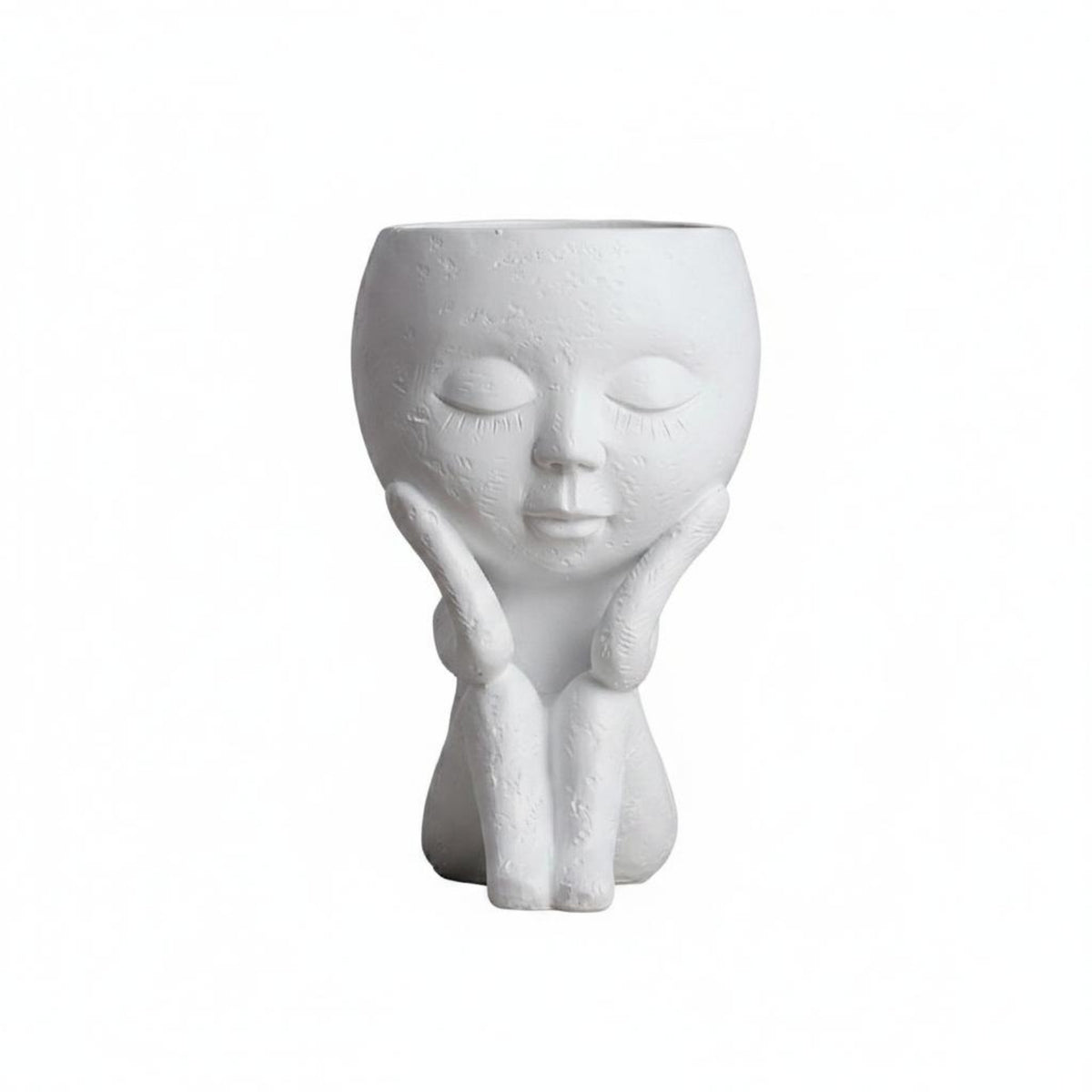 Seated Girl Vase Modern Resin Girl Vase Decorative Home Decor