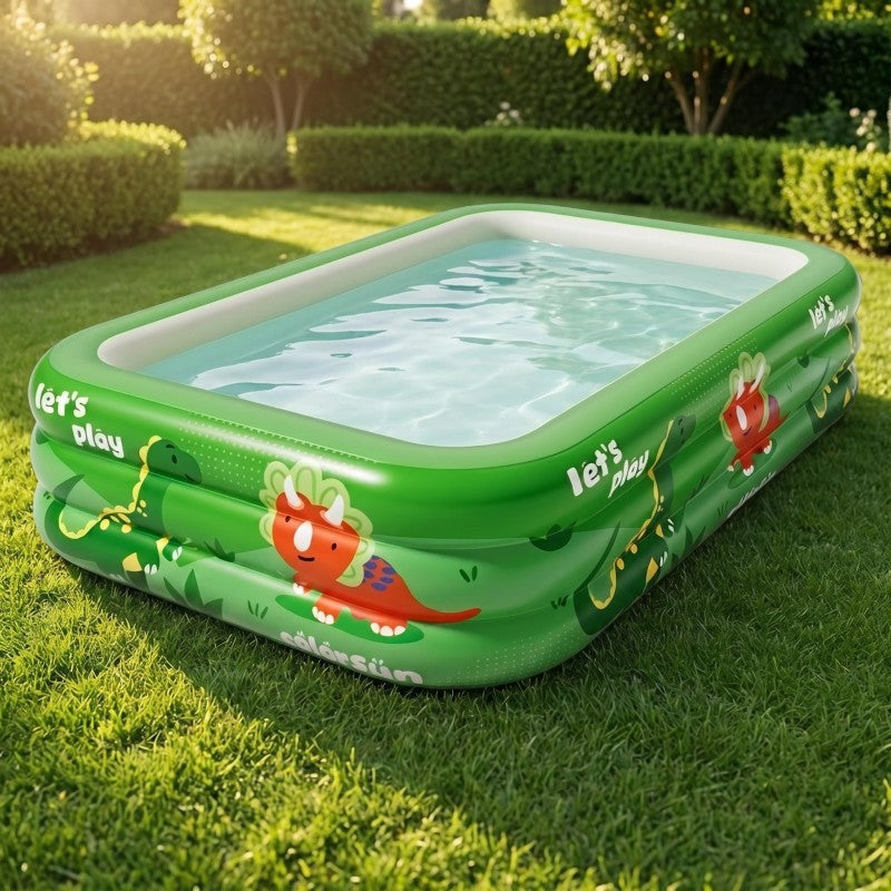 Large Inflatable Swimming Pool for Adults and Kids, Outdoor Family Pool