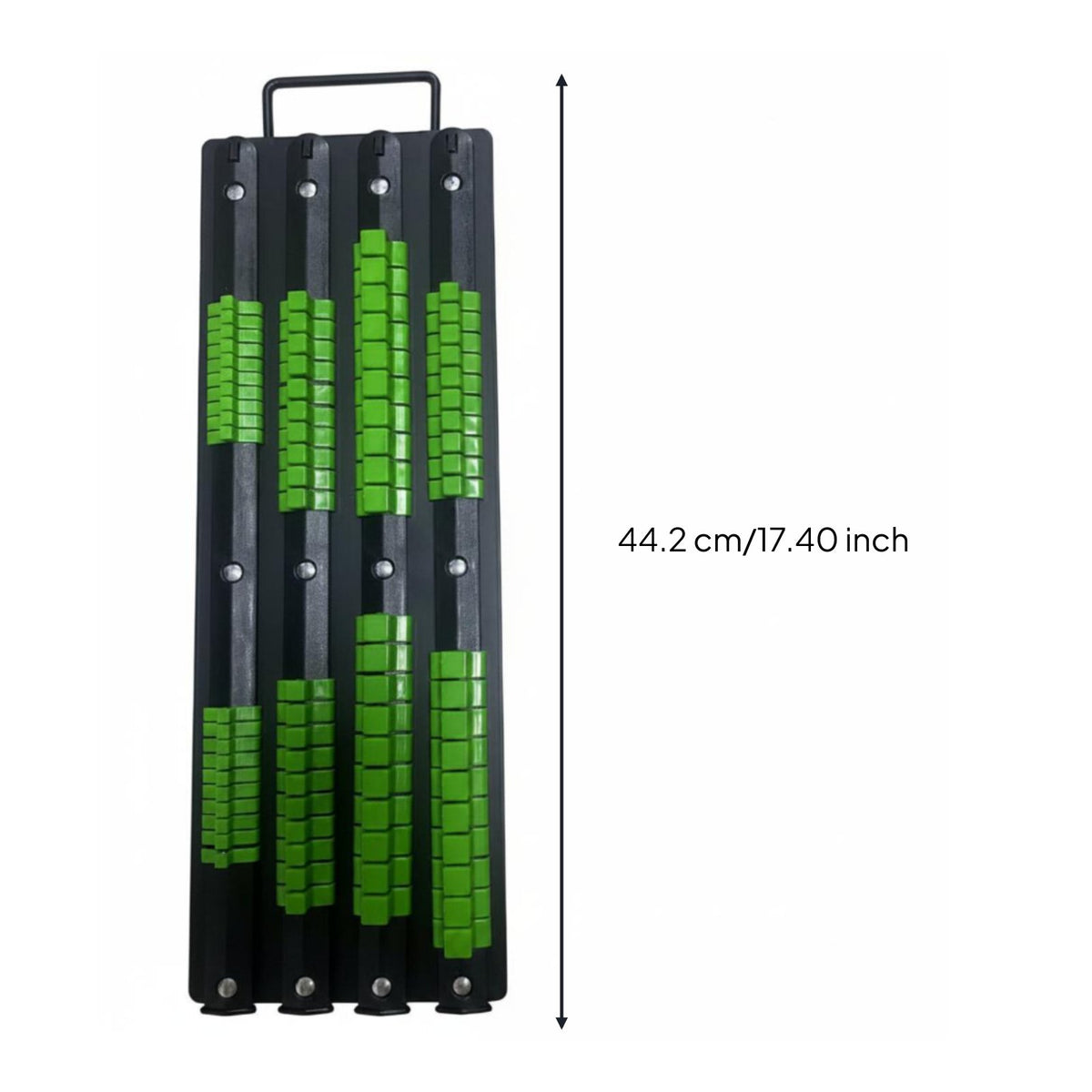 80 Pieces 80-Clip Socket Rail Holder Sturdy Metal Socket Organizer Tray