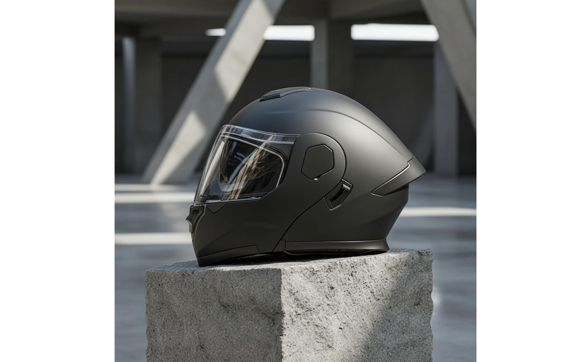With Dual Visor | DOT Certified, Aerodynamic, Helmet with Headset, for Daily Commuting