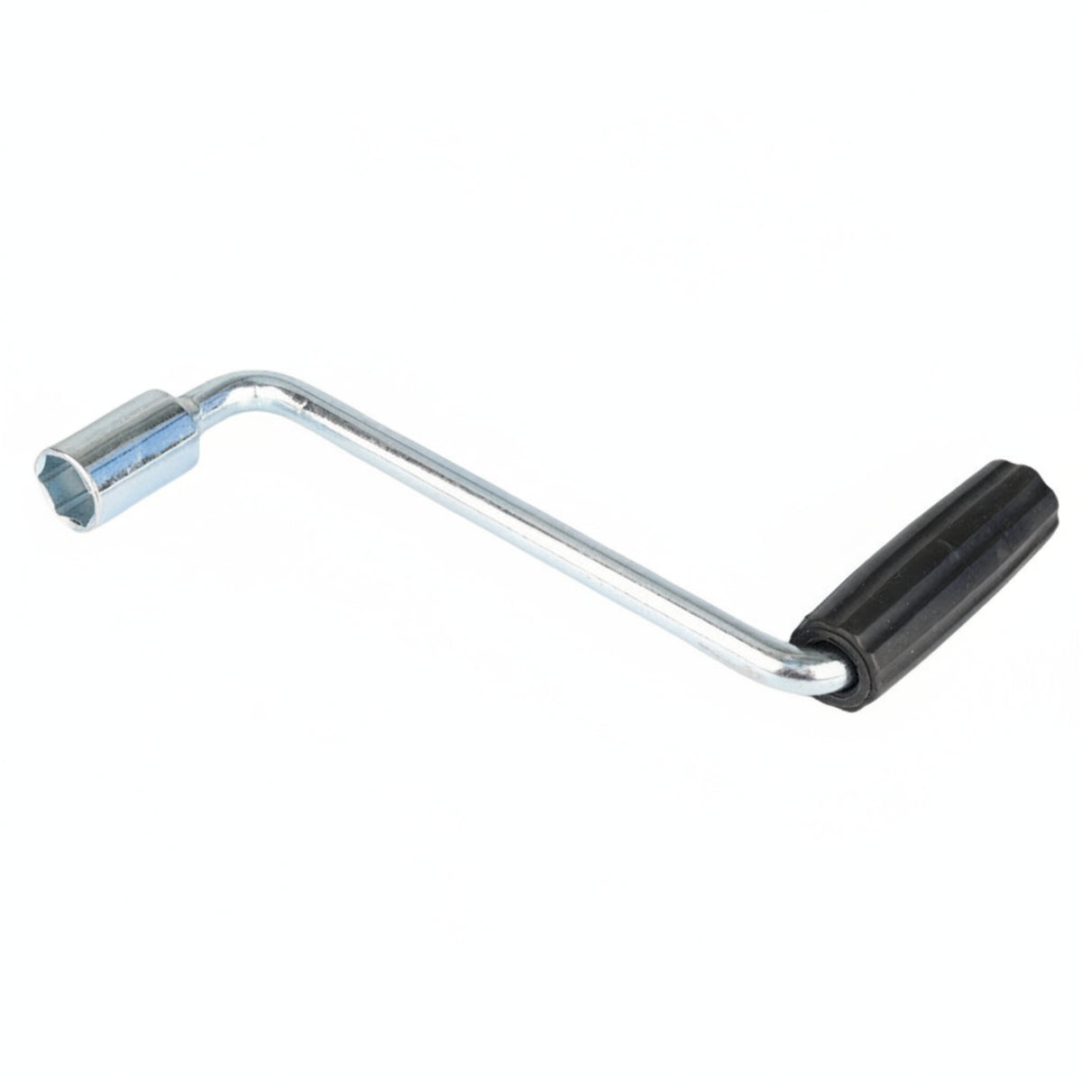 Chrome-Plated Stabilizer Jack Handle 19mm Crank Handle with Socket Ergonomic Rust-Resistant for Rv Repair