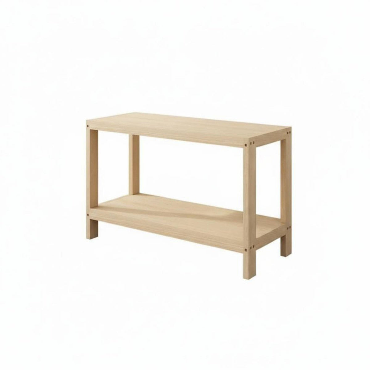 Floor-Standing dual-level Wooden Side Table Simple Design Multi-Tier accent table Table Space-Saving Nightstand adaptable Use for Apartment Dwellers, property owners, Living Room, Small areas, Entryway, Home Office