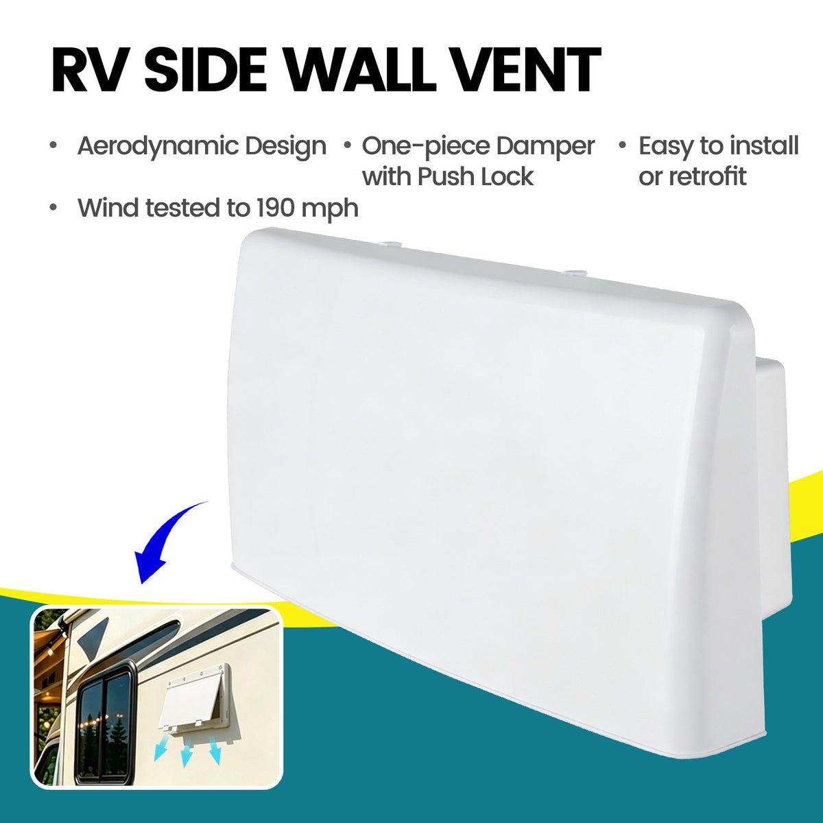 RV Side Wall Vent
