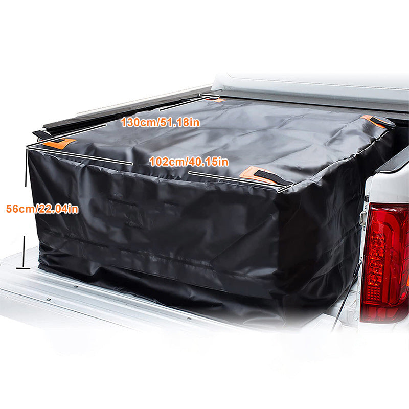600D Oxford Cloth Waterproof and Sunproof Pickup Truck Roof Bag, Universal Car Roof Cargo Carrier