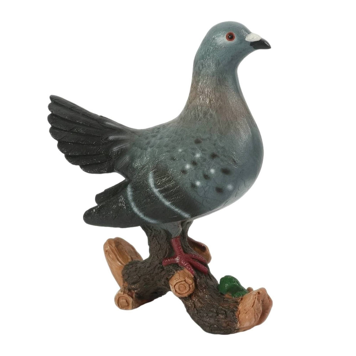 Pigeon Statue with Branch Base Elegant Bird Statue Cute for Garden, Courtyard