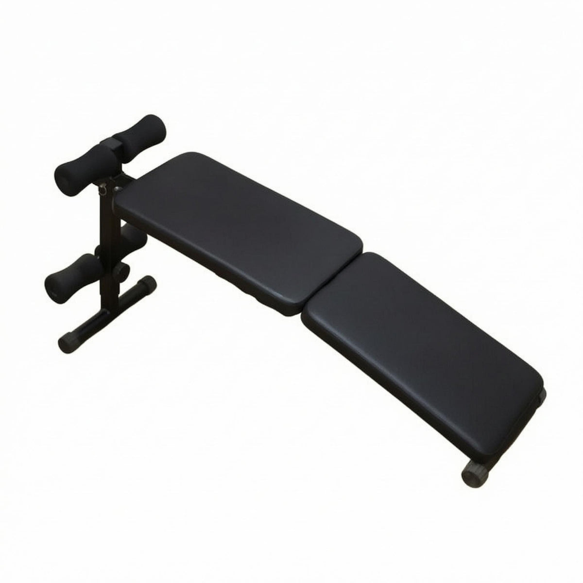 Incline Sit-up Bench Black Foldable Sit-up Bench Compact Fitness Equipment