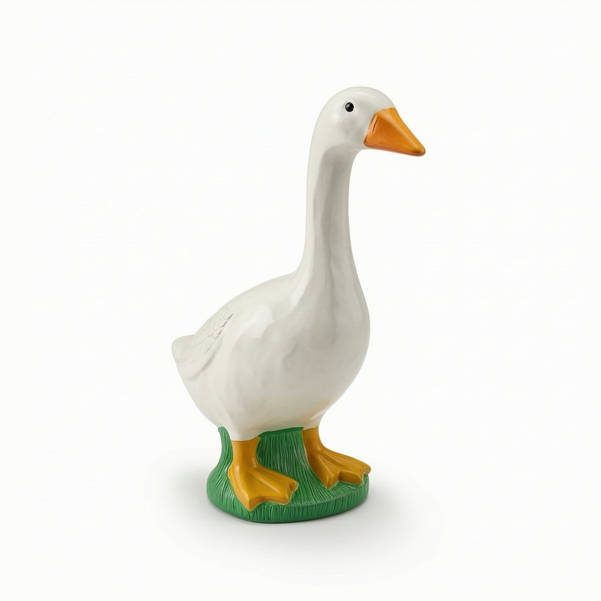 Goose Statue Textured Resin Goose Weather-Resistant for Garden, Yard, Homeowners