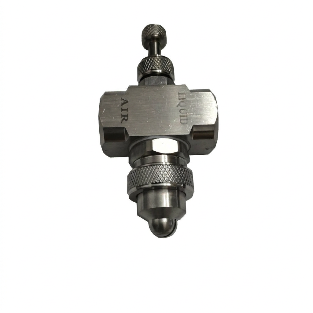Spray Tip for Misting, Stainless Steel Fine Mist Nozzle, Siphon Fan-Shape Spray Tip for Greenhouse Humidification