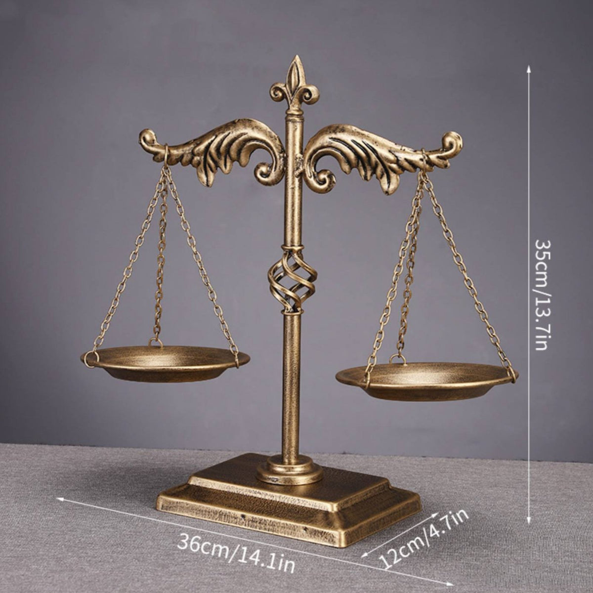 Decorative Balance of Justice Sturdy Balance of Justice Sculpture Centerpiece Decorative Scale for Office, Bookshelf
