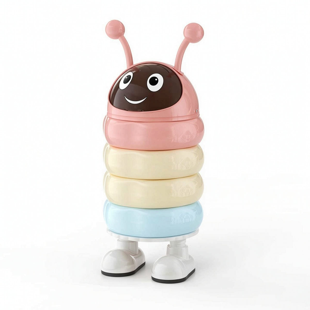 Trash Can Cartoon Wastebasket Playful for Bedroom