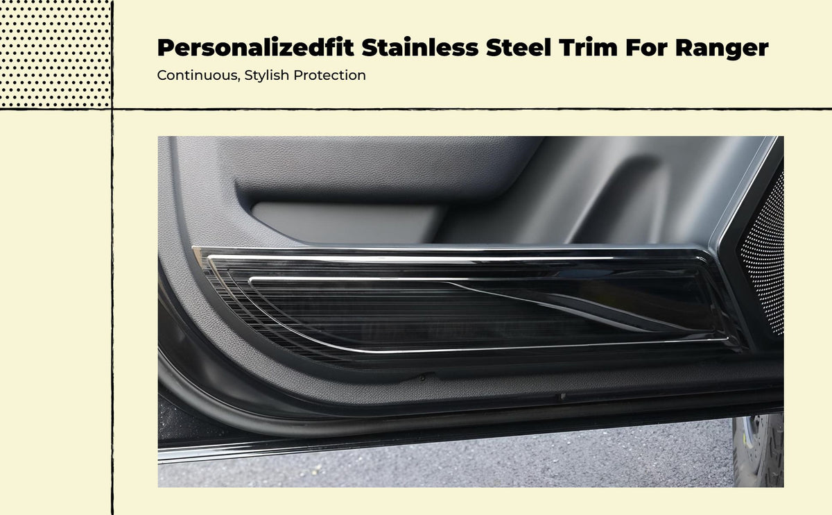 Ranger 2023-2025 stainless sill guard