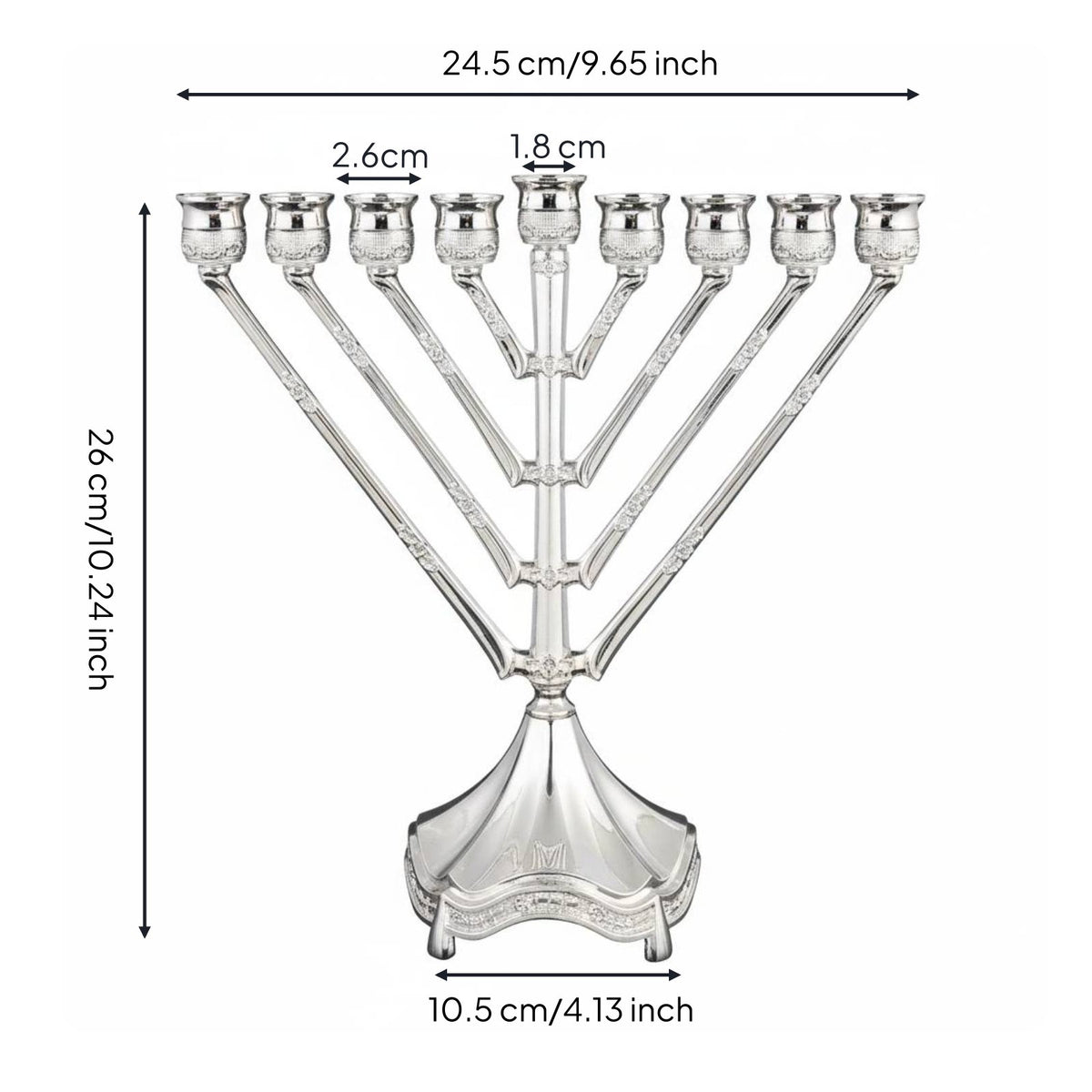 9 Branch Candelabra Artistic Nine Arm Candlestick Sturdy for Banquets