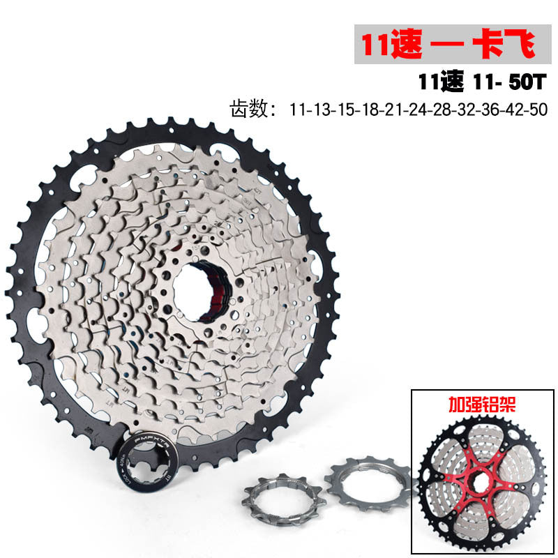 Black Silver / 11 Speed 50T Red