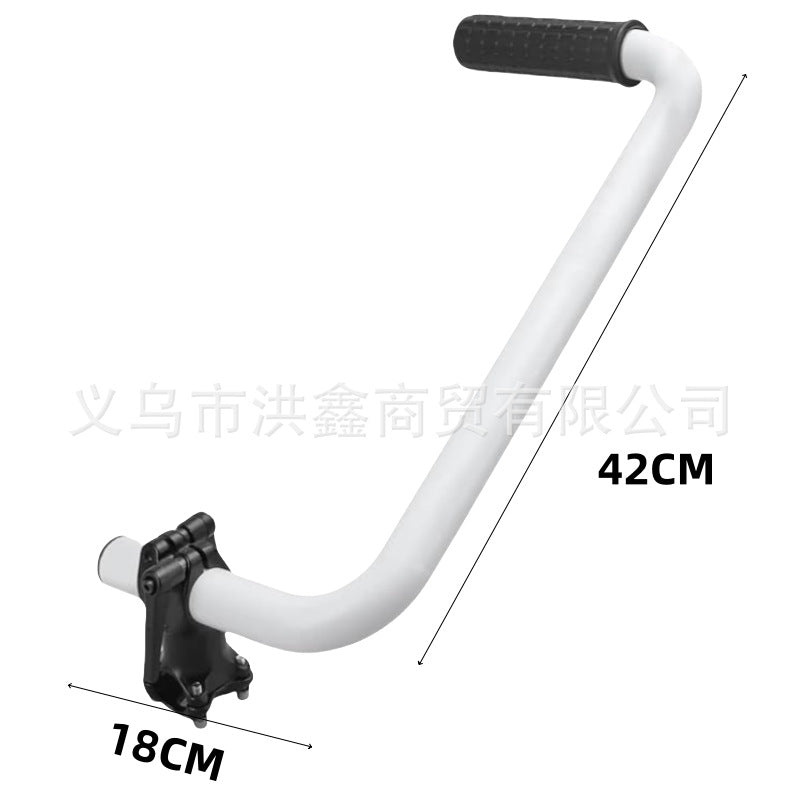 Lawn Mower Auxiliary Handle with Back Strap for Garden Trimmers