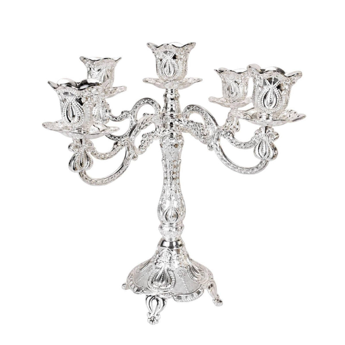 Five-Arm Candelabra Ornate Candelabrum European-Style for Wedding Planners