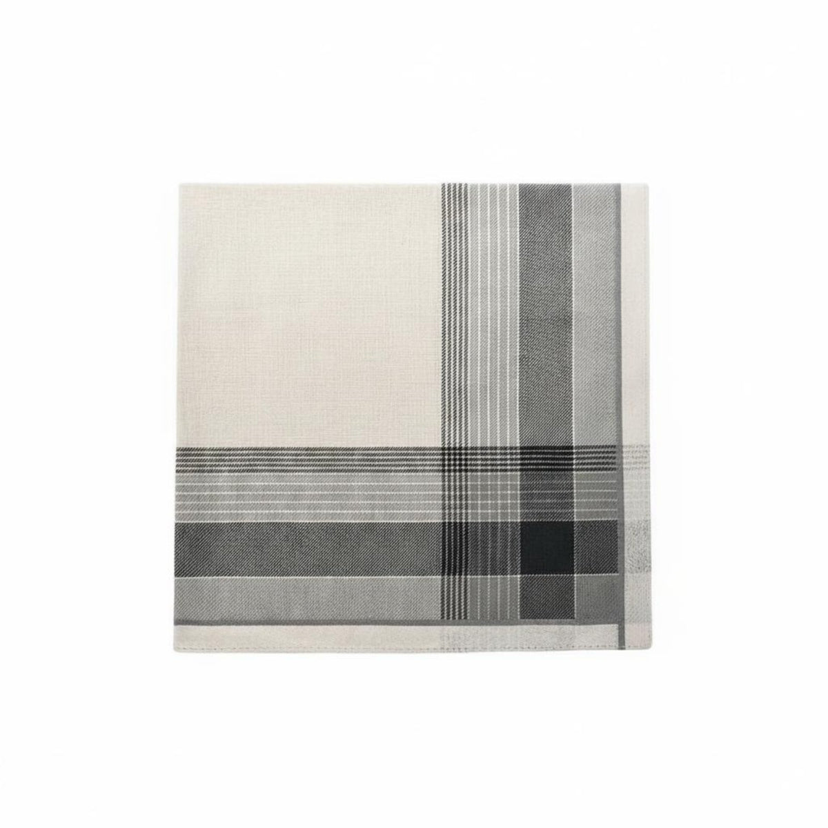 3 Pieces Men's Cotton Handkerchief Soft Plaid Pocket Square Absorbent
