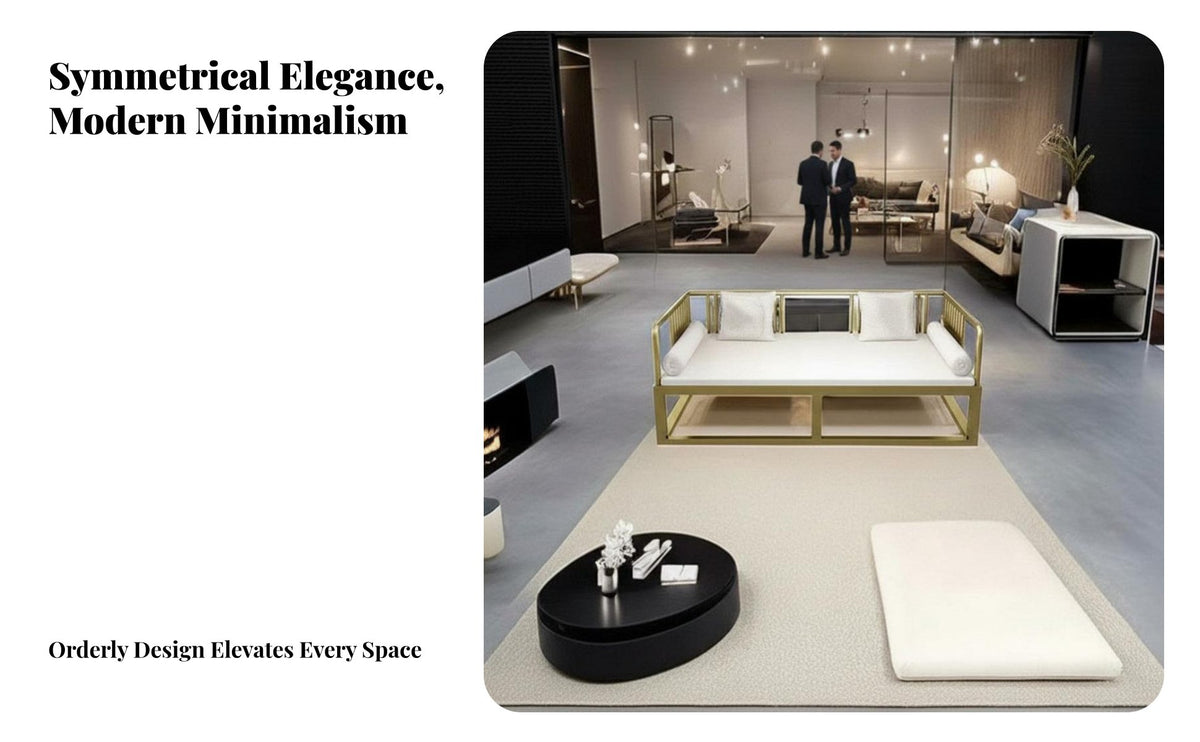 Minimalist Design Metal Frame Sofa and Table Set Modern Aesthetic Reception Seating High-Temperature Baked Finish Lounge Furniture Strong Load-Bearing Capacity for Business Owners, Office Managers, Interior Designers, Waiting Room, Hotel Lobby