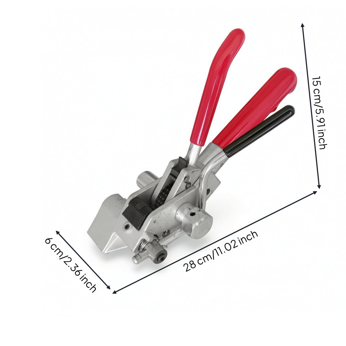 Stainless Steel Strapping Tensioner Ergonomic Banding TensionerManual Ratchet Strapping Tool for Electricians, Marine