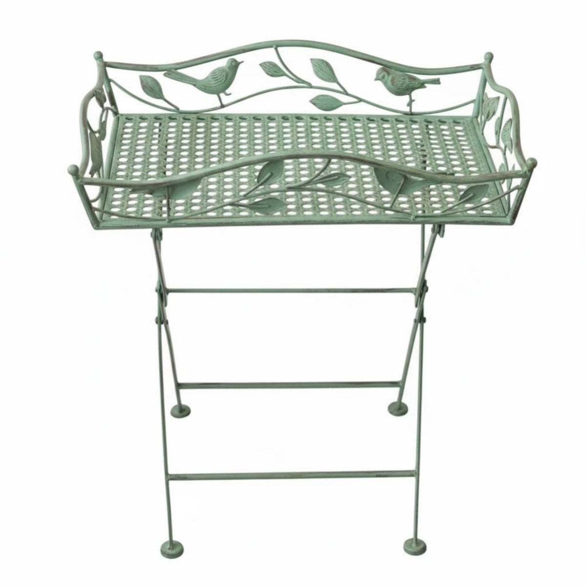 Three-Tier Avian Design Shelving Shelf Unit Floor-Standing Three-Tier Ladder Shelf Vintage Design layoutSaving for Residents