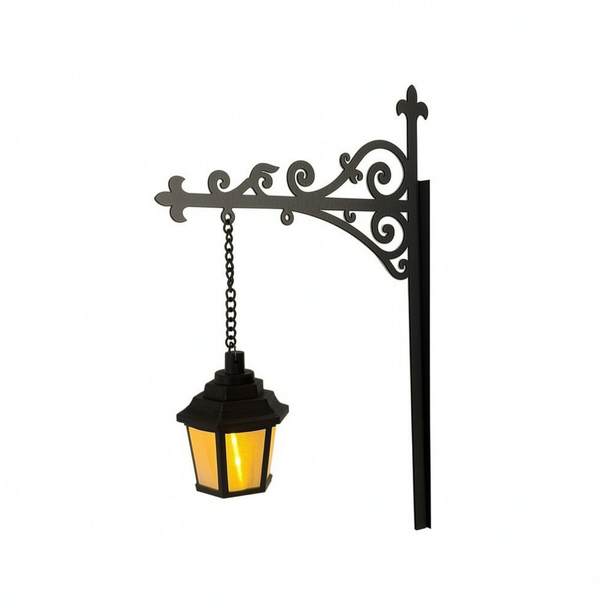 Bookshelf Light Compact Wall Lamp with Chain Matte for Bedroom
