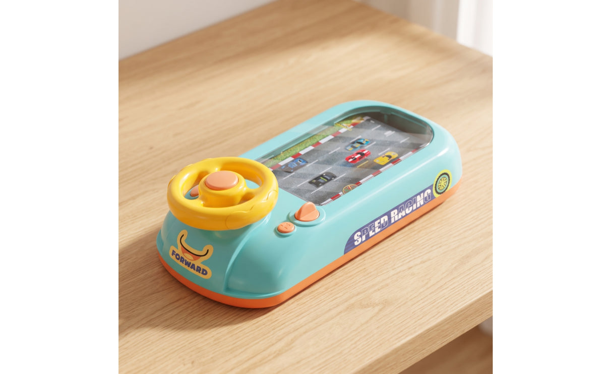 Tabletop Game Realistic Driving Simulator Toy Mechanical Steering Wheel Car Toy for Kids