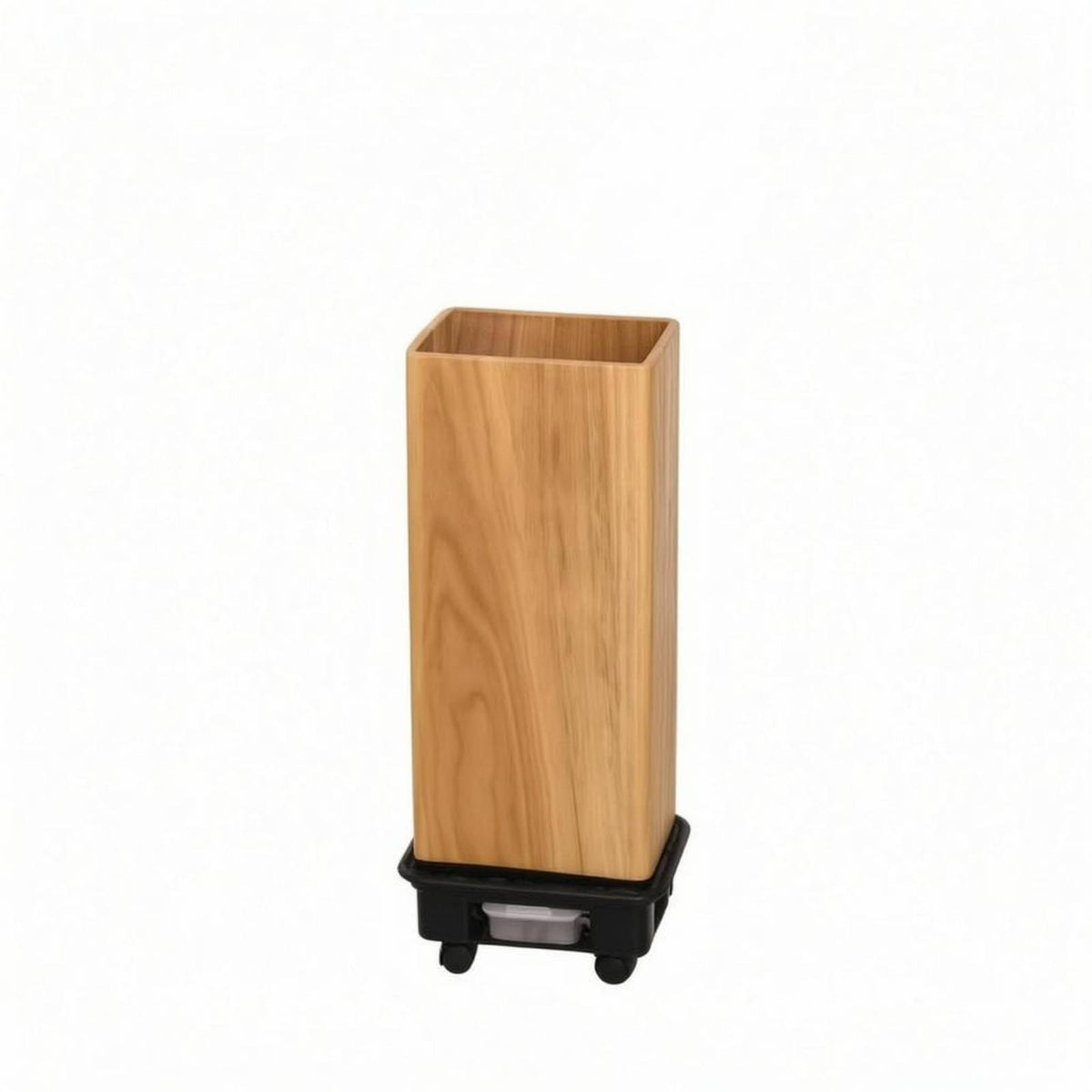 Rolling Umbrella Stand Water-Collection Tray Wood-Grain Umbrella Stand