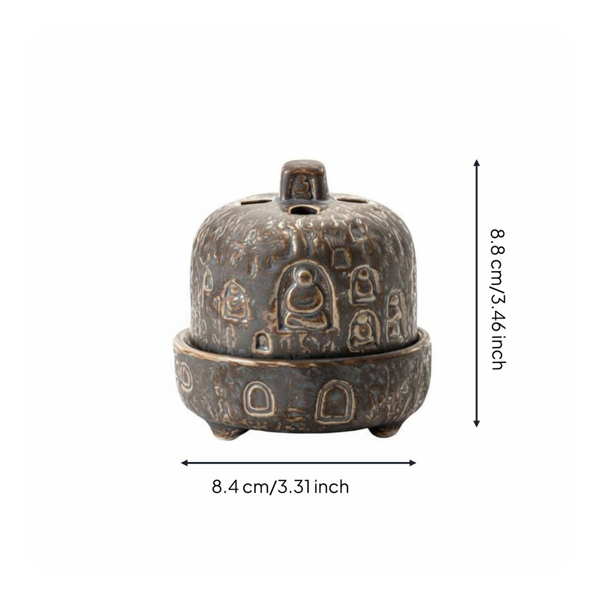 Ceramic Incense Burner Meditation Tabletop Censer