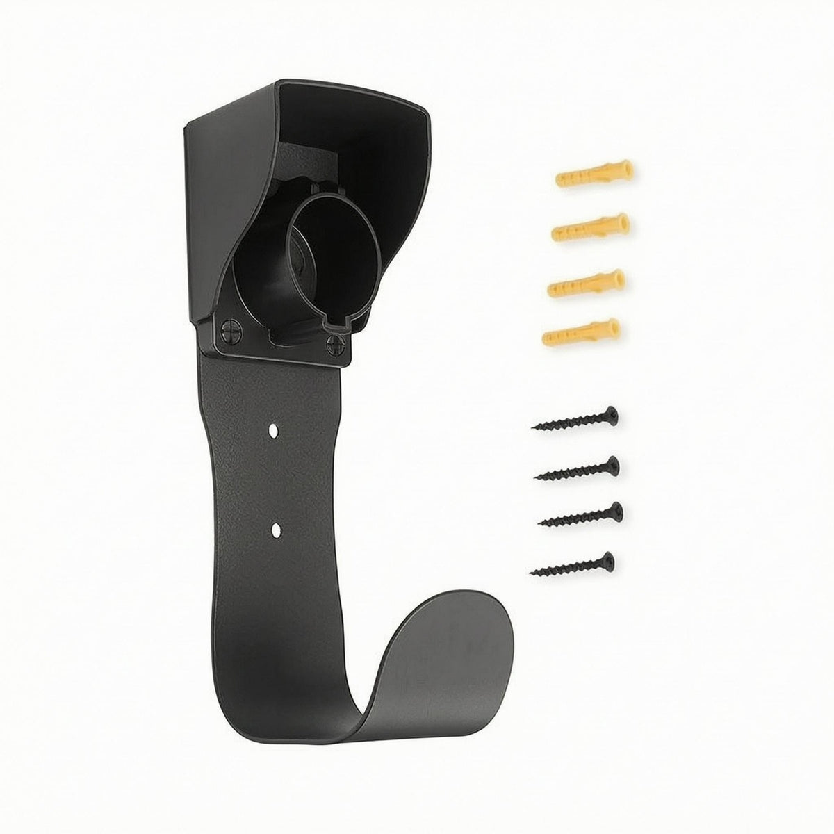 EV Charging Holder Corrosion-Resistant J1772 Connector Holder J1772 Wall Mount Indoor Outdoor Use EV Charger Holder Metal