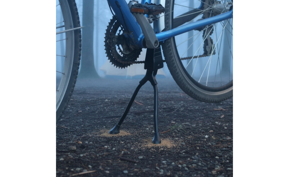 Stable Cycle Kickstand with Rubber Feet Compact Double-Leg Kickstand Heavy-Duty Stand Sturdy for Mountain Bikes