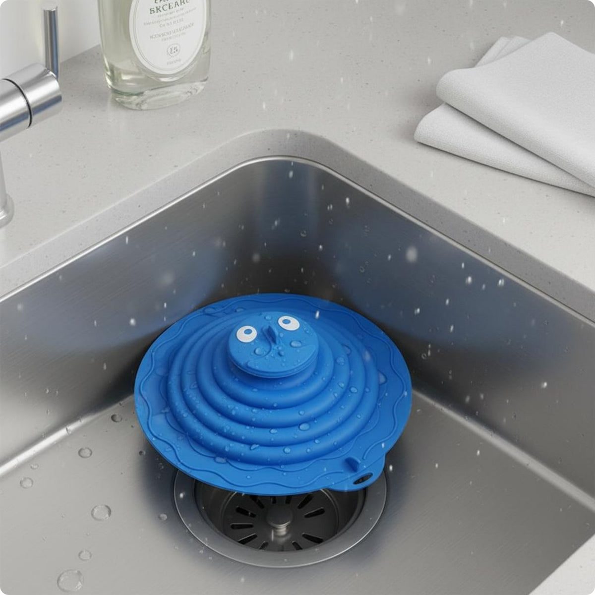 Silicone Drain Plunger Reusable Sink Clog Remover Non-Slip Grip