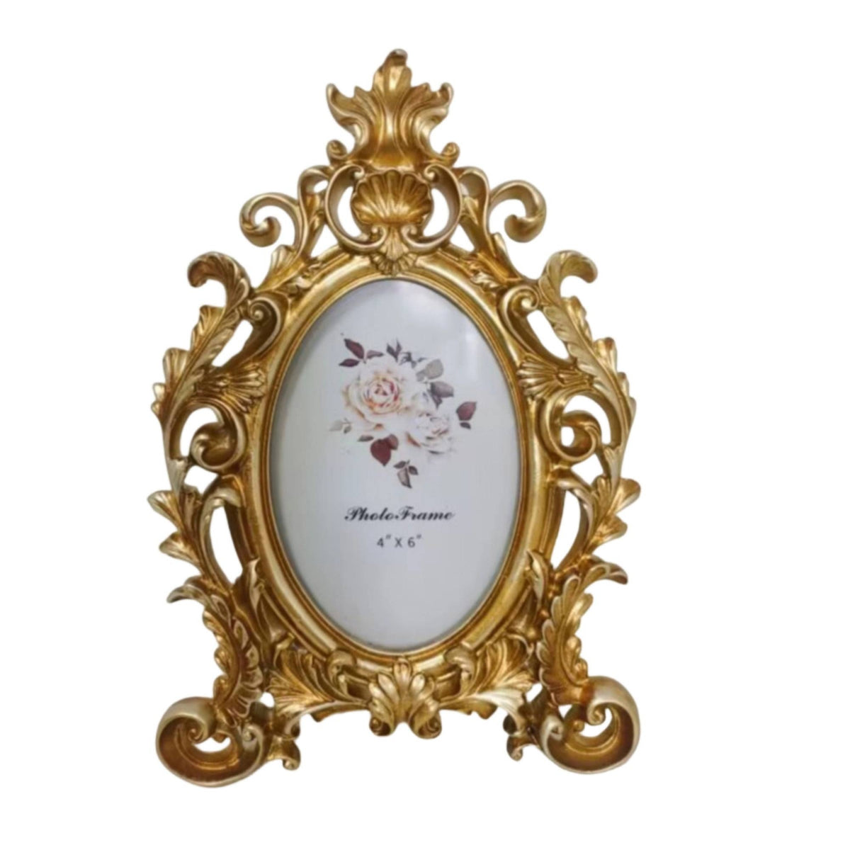 Tabletop Picture Frame Ornate Vintage Picture Frame Vertical for Bedside Table
