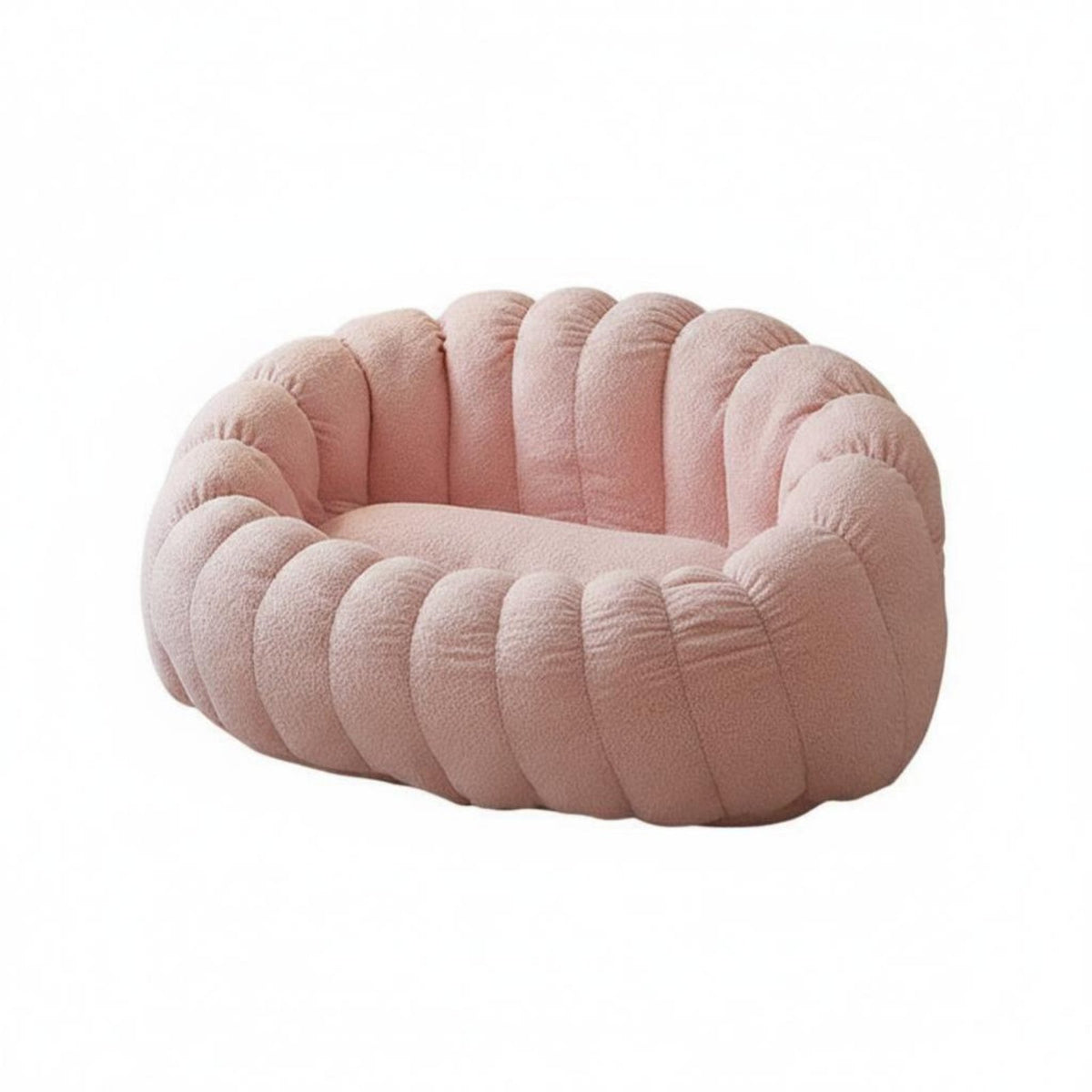 Pumpkin-Shaped Chair with Footstool Skingentle Pumpkin-Shaped Seat Thickly Padded Lightweight for Adults, Teens, Perusing Nook