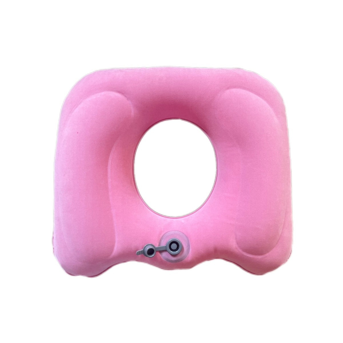 Ergonomic Inflatable Seat Cushion Flocked Inflatable Cushion with Cutout Pressure Relief Comfortable for Travelers