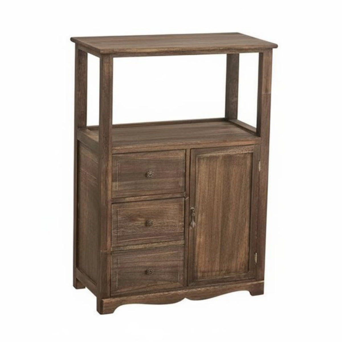 Multi-Tier & Beverage Stand Firm Wood Construction Storage Cabinet Chinese Visual Appearance Easy Assembly for Living Room