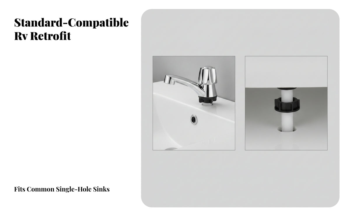 Brushed Silver Washroom Faucet